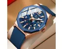 Mens Watch, Sport Blue Face